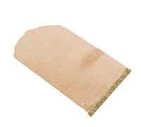 ATOMUSERLY Tapis De Prière en Éponge Épaisse avec Pompon Relief, Doux Et Facile À Transporter, Peut Être Utilisé dans Nombreuses Scènes, 1 Pièce(Camel)