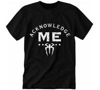 ATONG Roman Reigns Acknowledge Me T-Shirt Black Black L Black Mens