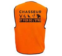 AtooDog Gilet de Chasse sans Bandes, Chasseur et Fier de l'être (3XL, 204)