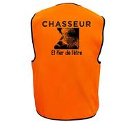 AtooDog Gilet de Chasse sans Bandes, Chasseur et Fier de l'être, Sanglier (5XL, 228)