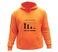 AtooDog Pull Sweat de Chasse, Je Tombe Plus de bières Que de gibiers (SUSSCO274-L)