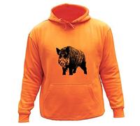 AtooDog Pull Sweat de Chasse, Sanglier Idée Cadeau Chasseur ($SUSSCO186-L)