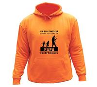 AtooDog Pull Sweat de Chasse, Un Bon Chasseur Donne Toujours Un Papa Exceptionnel (SUSSCO415-M)