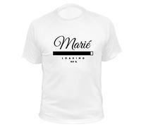 AtooDog T-Shirt Marié & Staff, Aujourd'hui j'enterre ma Vie de garçon, Demain Je suis en Prison (SUTEB1078, L)