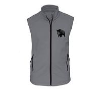 AtooDog Veste de chasse en Softshell, Sanglier (186, Gris, 4XL, ss manches)
