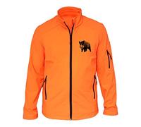 AtooDog Veste de Chasse en Softshell, Sanglier (186, Orange, S, AV Manches, AV Manches)