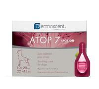ATOP 7 Spot-on pour Chiens 10-20 kg | Soin Apaisant sans Rinçage | 4 Pipettes x 1,2 ML | Dermoscent
