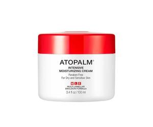 ATOPALM Crème Hydratante Intensive 100ml, Formule Originale, Crème Hydratante Riche, Douce, Régénère l'hydratation, Protège la Peau Contre Les Dommages et l'inconfort, Technologie MLE, Sans Paraben
