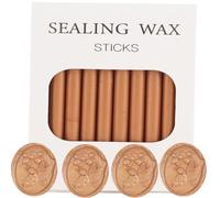 Atopbb 26pcs Bâtons de cire de sceau, Cire et résine de haute qualité, Mini Bâtons de pistolet de sceau de cire pour 0,28'' Klebepistole (Couleur Cuivre Antique)
