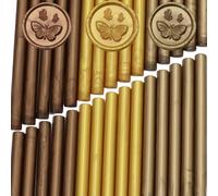 Atopbb Lot de 30 bâtons de cire à cacheter pour sceau de cire, tampon et lettres rétro vintage pour sceller les invitations de mariage, les cartes, les enveloppes, le vin (cuivré)