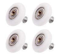 Atoplee Lot de 4 roulettes pour porte de douche - Pièce de rechange pour porte coulissante en verre (diamètre 23 mm)