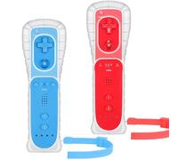 Atopoo Wii Télécommande, télécommande de jeu de remplacement pour Nintendo Wii/Wii U, avec étui en silicone gratuit et dragonne (blanc)