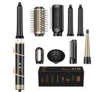 Atopskins Kit de coiffeur 8 en 1 1500 W avec moteur 110 000 tr/min, sèche-cheveux, brosse ronde, brosse à air chaud, fer à friser, sèche-cheveux avec diffuseur, volumiseur, brosse à lisser