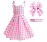 Atorcher Costume hippie pour fille - Rose - Costume hippie pour fille - Pour Halloween, carnaval, fête, film, cosplay