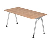 ATOS 16 S | Bureau - 160 x 80 Noyer réglable en hauteur