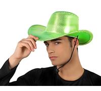 Atosa - 15775 - Sombrero Cowboy Paillette Verte