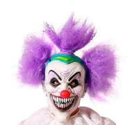 Atosa Latex Halloween Clown-violet Hair Masque Rosa Rosa Taille unique