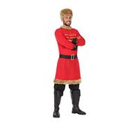 Atosa-54350 Atosa-54350-Costume-Déguisement Russe XL-Adulte, Homme, 54350, Rouge