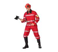 Atosa-57034 Atosa-57034-Costume-Déguisement Pompier XS-S-Adulte, Homme, Uni, 57034, Rouge