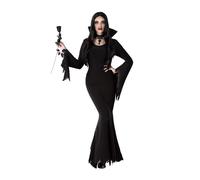Atosa 61172 Costume Dead Ghost Sexy Woman XS-S Black-Halloween, Women