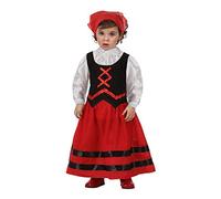 Atosa-63576 Atosa-63576-Costume Déguisement Bergère + 24 Mois-Rouge, Fille, 63576