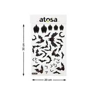 Atosa Autocollant Chauve-souris D´halloween 30x20 Cm