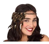 ATOSA Bandeau pour Cheveux des cavernes avec Fourrure d'animal et Dents