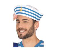 ATOSA bonnet marin bleu ciel rayé