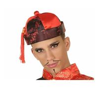 Atosa Chapeau Chinois Noir et Rouge