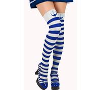 ATOSA collant marin bleu rayé blanc