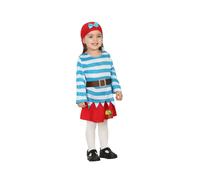 Atosa Costume De Bébé Fille Pirate Avec Perroquet