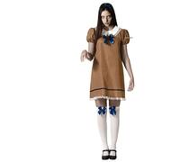 Atosa déguisement poupée halloween robe marron femme adulte XL