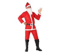 ATOSA - Costume de Père Noël pour Homme Adulte Noël Taille M-L, Ensemble Complet 4 Pièces: Chapeau, Veste, Ceinture et Pantalon, 100% Polyester, Inclut Housse et Cintre pour Rangement