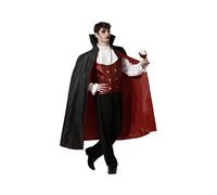 Atosa – Déguisement homme vampire classique – Noir/rouge – Taille XL