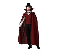 ATOSA | Costume de vampire adulte homme | Comte Dracula | Costumes d’horreur pour Halloween, Carnaval, Soirées à thème|Comprend une cape, un gilet, un pantalon | Confortable, amusant et original | M-L