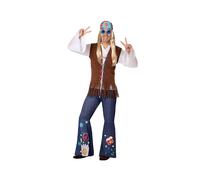 Atosa Déguisement Hippie Multicolore XS-S