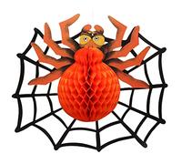 ATOSA décoration araignée orange halloween 43*39 cm
