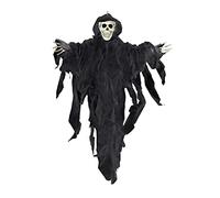 ATOSA décoration fantôme squelette noir 78*57 cm