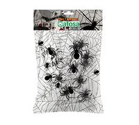 ATOSA décoration toile d'araignée halloween blanche 200 gr