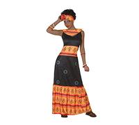 Atosa Déguisement femme africaine Multicolore XS-S Enfants