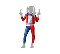 ATOSA déguisement arlequin halloween bleu enfant fille 7 a 9 años