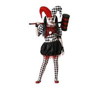 Atosa Harlequin Halloween Girl Costume Multicolore 5-6 Years