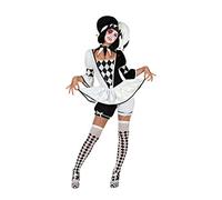 Atosa déguisement Arlequin blanc XL