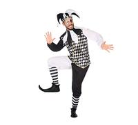 Atosa Déguisement Arlequin Blanc Enfants XL