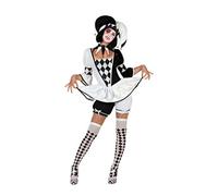 Atosa Harlequin Costume Blanc XS-S Enfants
