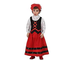 ATOSA déguisement bergère rouge et noire bébé fille 6 a 12 meses