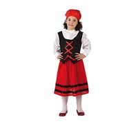 ATOSA déguisement bergère rouge et noire enfant fille 3 a 4 años