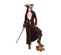 Atosa Déguisement Capitaine Pirate Elégante Femme