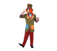 ATOSA | Déguisement Chapelier Fou Homme Adulte | Comprend un chapeau, un col de chemise avec nœud papillon, un gilet et un pantalon | Alice au pays des merveilles | Amusant et original | Carnaval | XL
