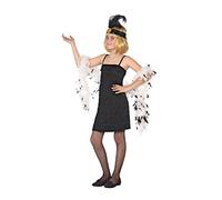 Atosa déguisement charleston noir enfant fille 7 a 9 años